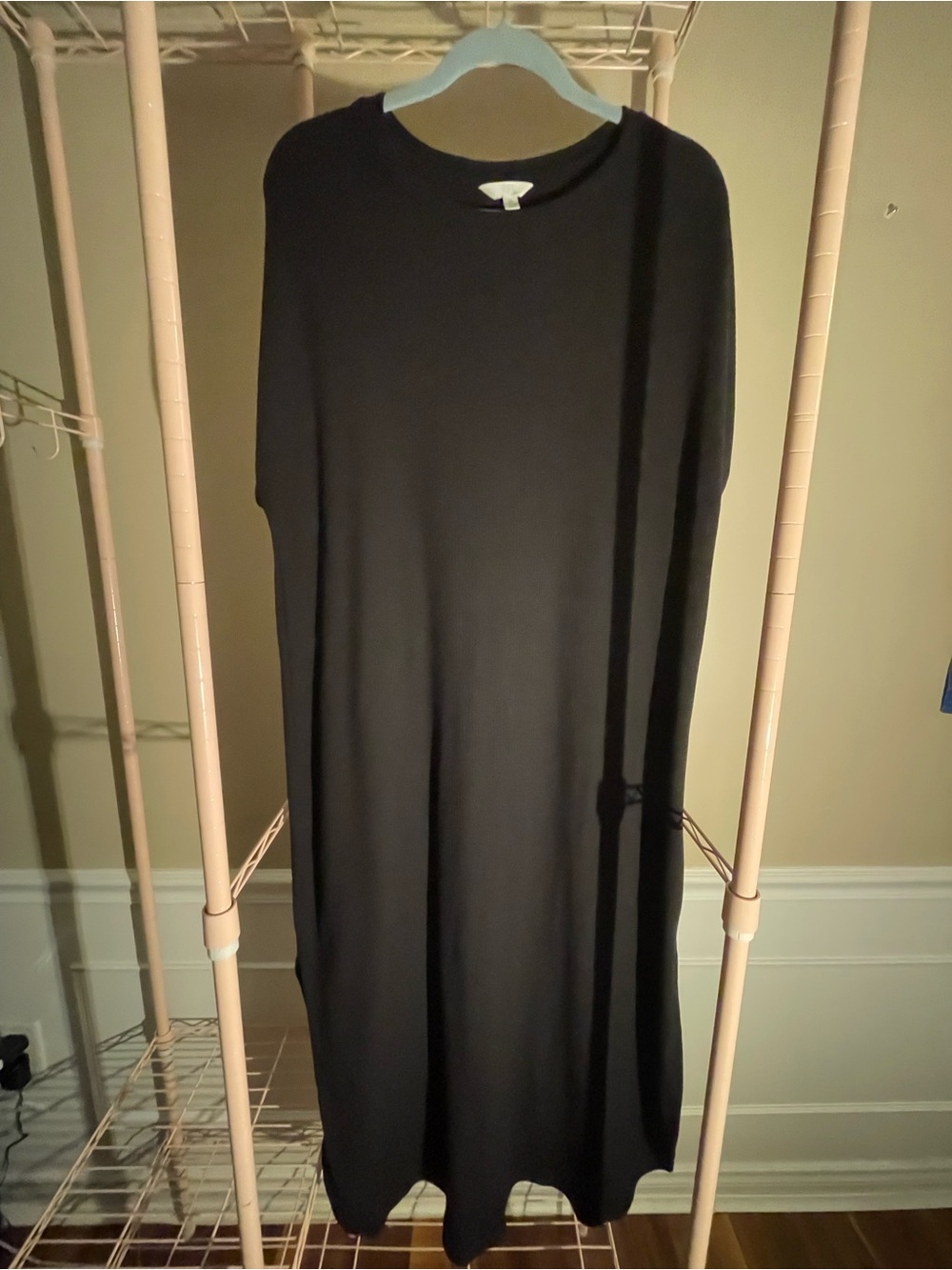 Black Maxi Tee Shirt Dress